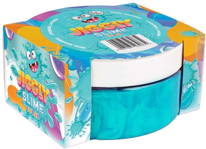 Tuban Tuban – Jiggly Slime – Perlmutt-Türkis 200 g