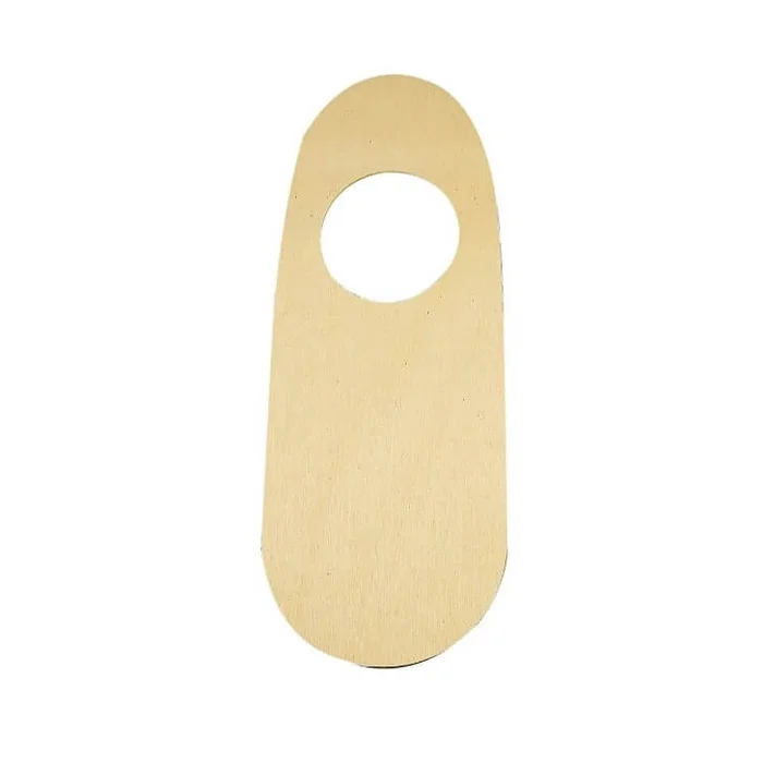 Türschild mit Loch aus Sperrholz, 10Stk.