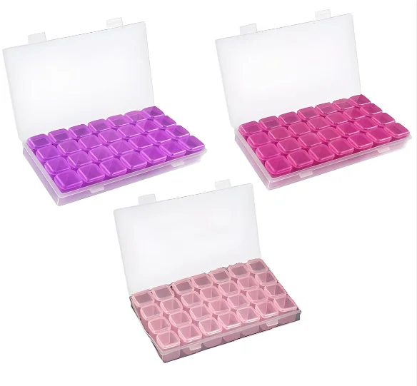 Twisk Diamond painting sorteerbox met 28 vakjes