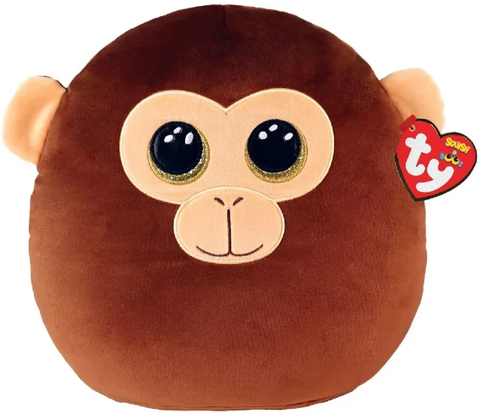 Ty Squish a Boo Dunston Brown Monkey 31 cm