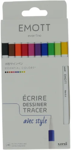 Uni-ball Uni Emott Fineliner Set Essentials 10 stuks