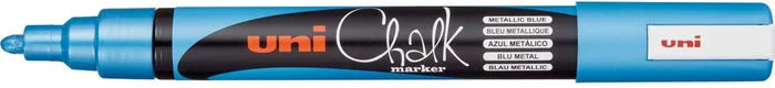 Uni-Ball Uni-Kreidemarker, 5 m, Metallic-Blau
