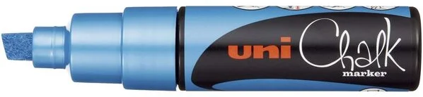 Uni-ball Uni Kreidemarker 8K Metallic Blau