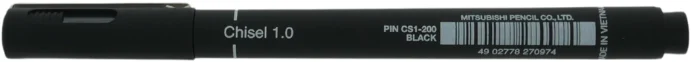 Uni-ball Uni Pin Fineliner Chisel 1,0 mm Zwart