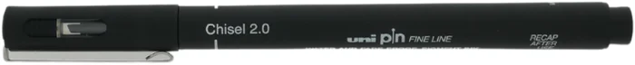 Uni-ball Uni Pin Fineliner Chisel 2,0 mm Zwart
