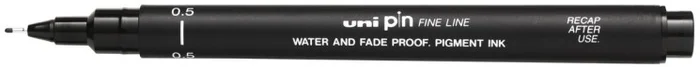 Uni-ball Uni Pin Fineliner Zwart 0,5 mm