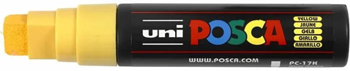Uni Posca Uni Posca Verfmarker 17K Geel