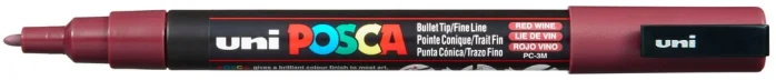 Uni Posca Uni Posca Verfmarker 3M Wijnrood