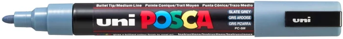 Uni Posca Uni Posca Verfmarker 5M Leigrijs