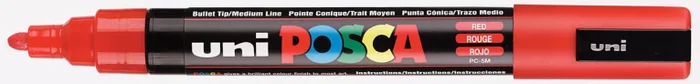 Uni Posca Uni Posca Verfmarker 5M Rood