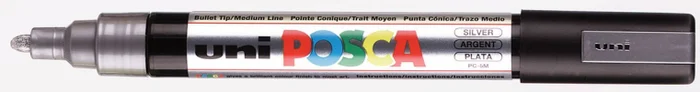 Uni Posca Uni Posca Verfmarker 5M Zilver