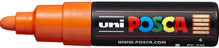 Uni Posca Uni Posca Verfmarker 7M Donkeroranje