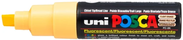 Uni Posca Uni Posca Verfmarker 8K Neon Lichtoranje