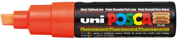 Uni Posca Uni Posca Verfmarker 8K Neon Oranje