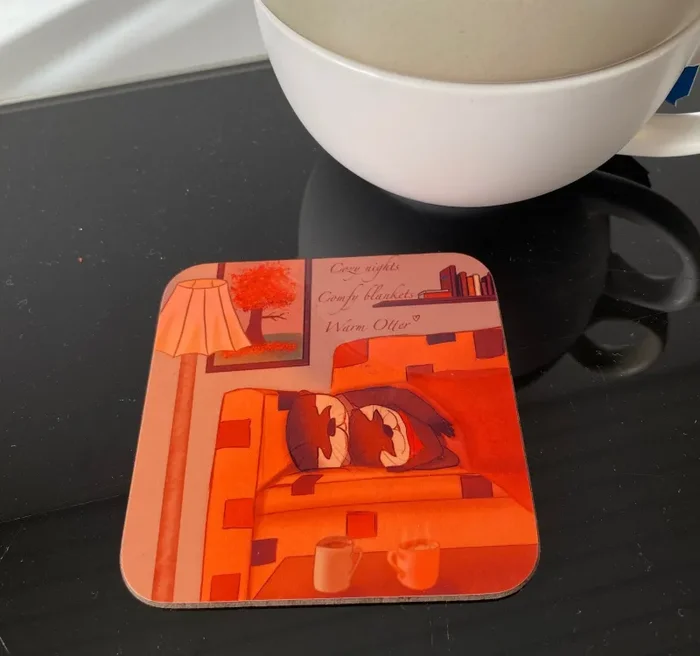 Untersetzer | Cozy Otter Untersetzer | Autumn Vibes | „Cozy Nights, comfy blankets, warm Otter“ Niedriger Preis