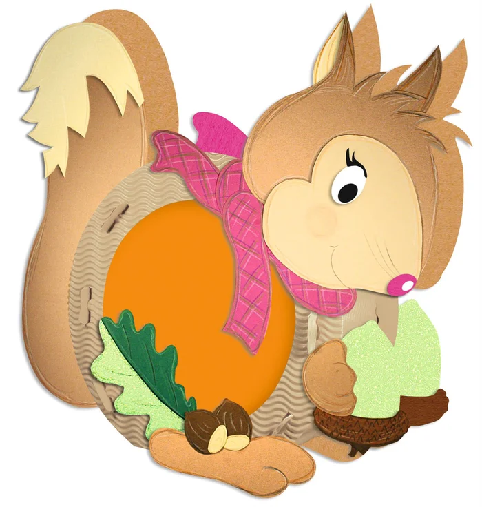 URSUS Laternen-Bastelset 10 Eichhörnchen