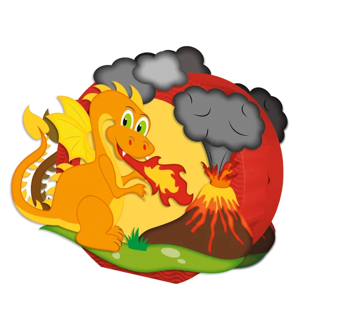 URSUS Laternen-Bastelset Easy Line 09 Feuerdrache