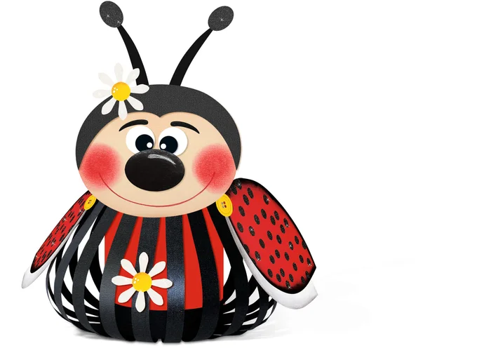 URSUS Laternen-Bastelset Marienkäfer