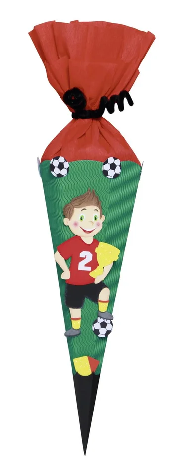 URSUS Schultüten-Bastelset-Mini, Fussballer – 40cm