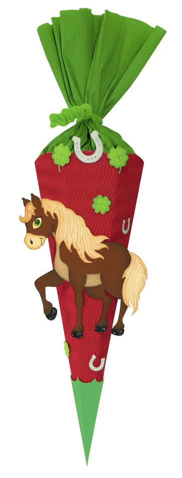 URSUS Schultüten-Bastelset-Mini, Pferd – 40cm