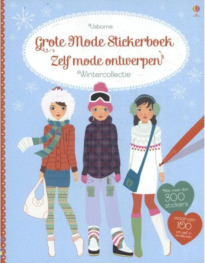 Usborne Großes Mode-Stickerbuch: Wintercollec