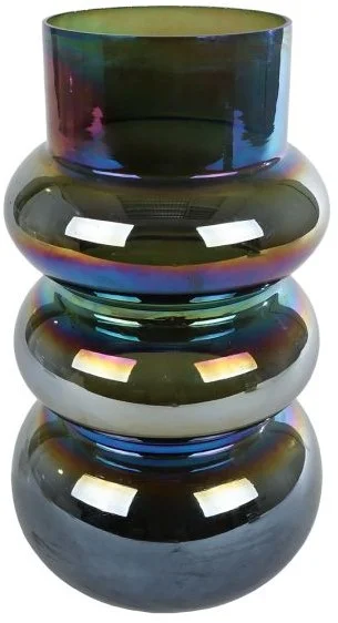 Vaas Erik metallic groen glas 12×11,5x20cm