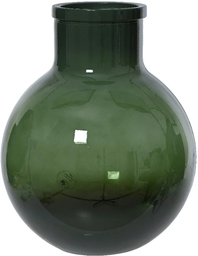 Vaas recycled glas Rosemary Green 21x31cm