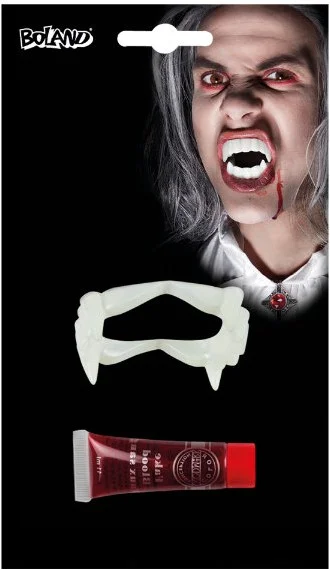 Vampirzähne und Kunstblut-Set 45162