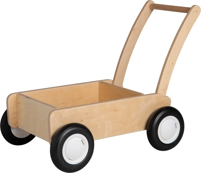Van Dijk Toys Holz Lauflernwagen ab 1 Jahr – Natur (Kindergartenqualitt)