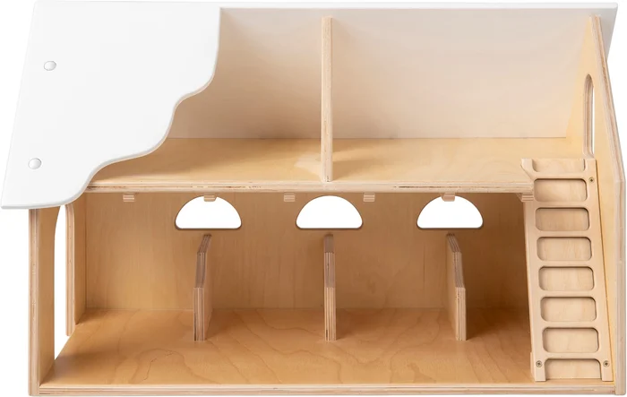 Van Dijk Toys Holzspielzeug Bauernhof – Naturwei (Kinderbetreuungsqualitt)