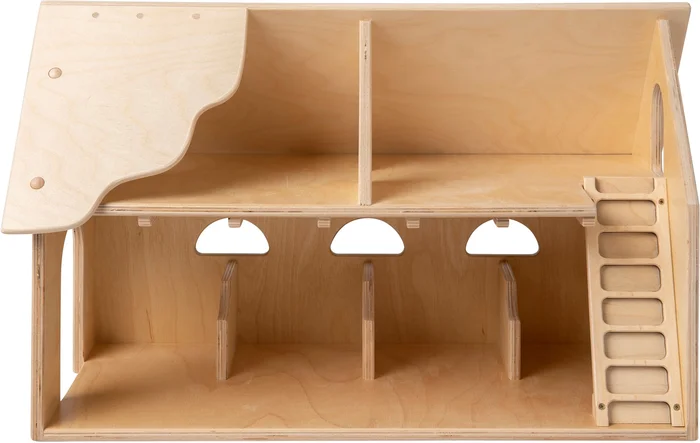 Van Dijk Toys Holzspielzeug Bauernhof gro – Naturel (Kinderbetreuungsqualitt.)