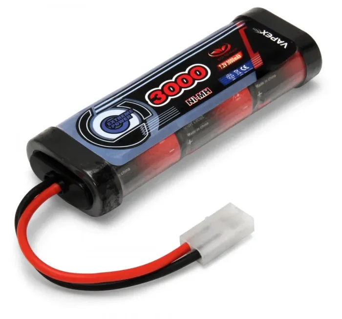 Vapex NiMH Battery 7,2V 3000mAh Tamiya connector – VP3000SCH6T1