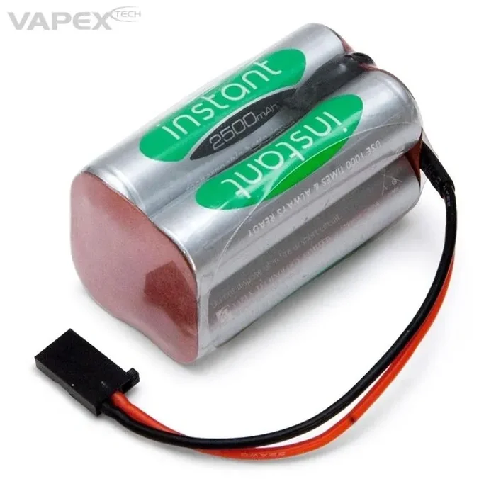 Vapex NiMH Empfängerakku 4.8V 2500mAh – Instant-Serie mit Futaba-Stecker – VP2500AAW4F2