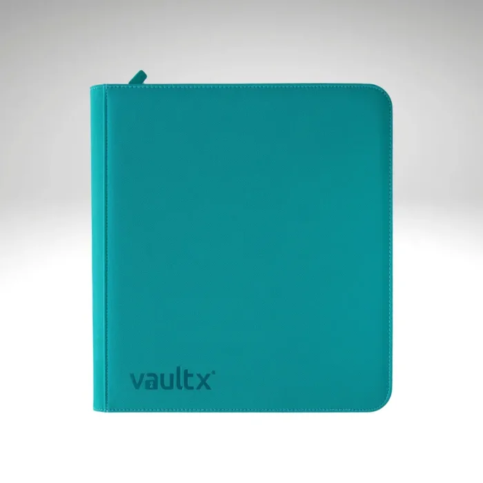VaultX 12-Pocket Exo-Tec Zip Binder – Ocean Blue