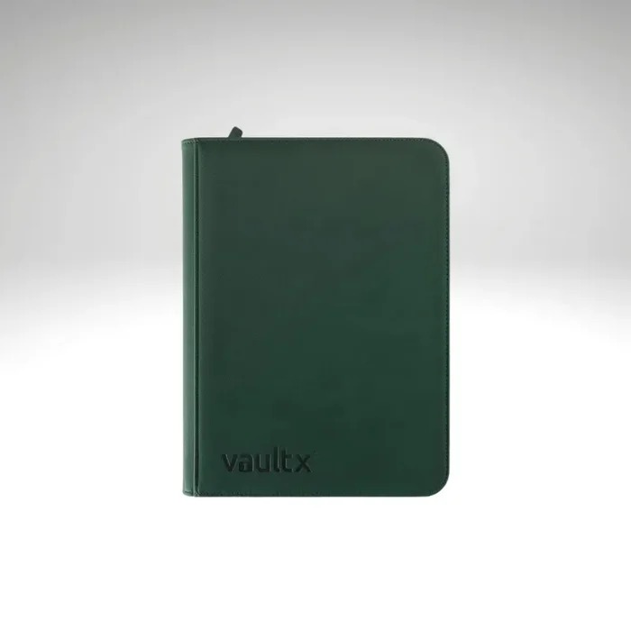 VaultX 9-Pocket Exo-Tec Zip Binder – Forest Green