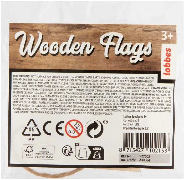 Versier je Houten Mini Vlaggenlijn