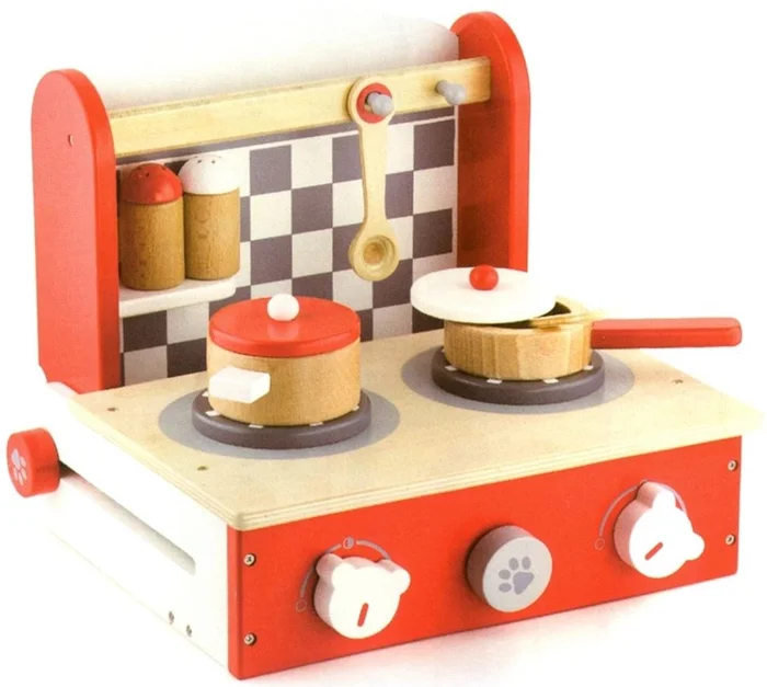 Viga Toys Küchenblock Tischmodell klappbar 6-teilig