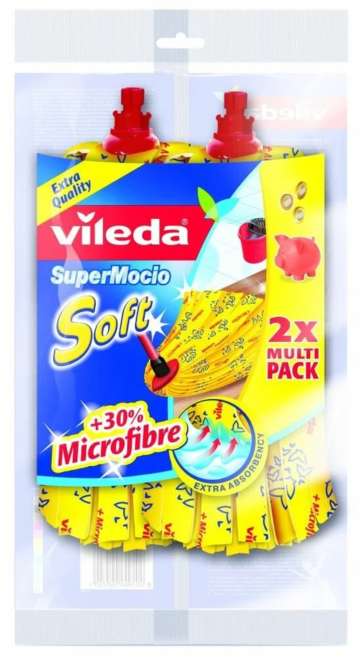 Vileda Super Mocio +30% Microvezel Reserve Mop 2 stuks