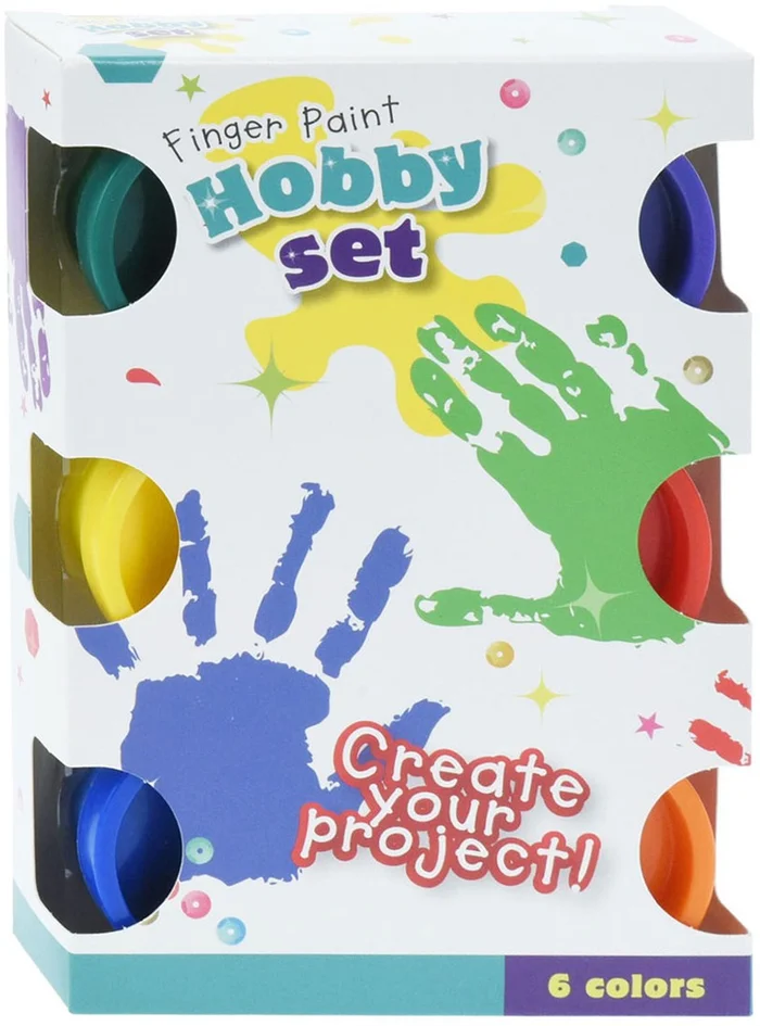 Vingerverfset 30ml, 6dlg.