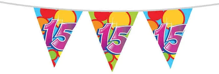 Vlaggenlijn 10 meter 15 jaar