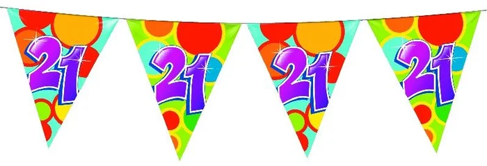 Vlaggenlijn 10 meter 21 jaar