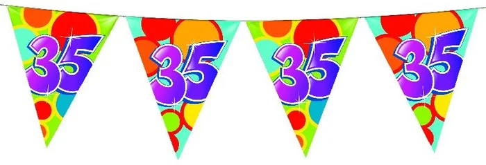 Vlaggenlijn 10 meter 35 jaar