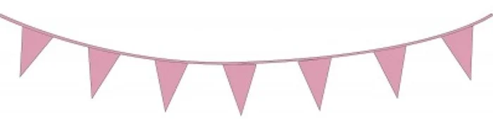 Vlaggenlijn babyrose 10 meter