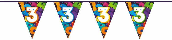 Vlaggenlijn Cijfers 10 meter – 3 jaar