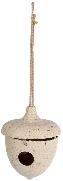 Vogelhuis bamboo/bonenschil 16,5×16,5x19cm