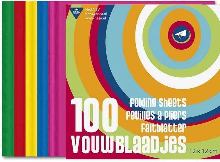 Vouwblaadjes 70 gr 12×12 cm