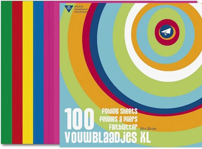 Vouwblaadjes 70 gr 20×20 cm