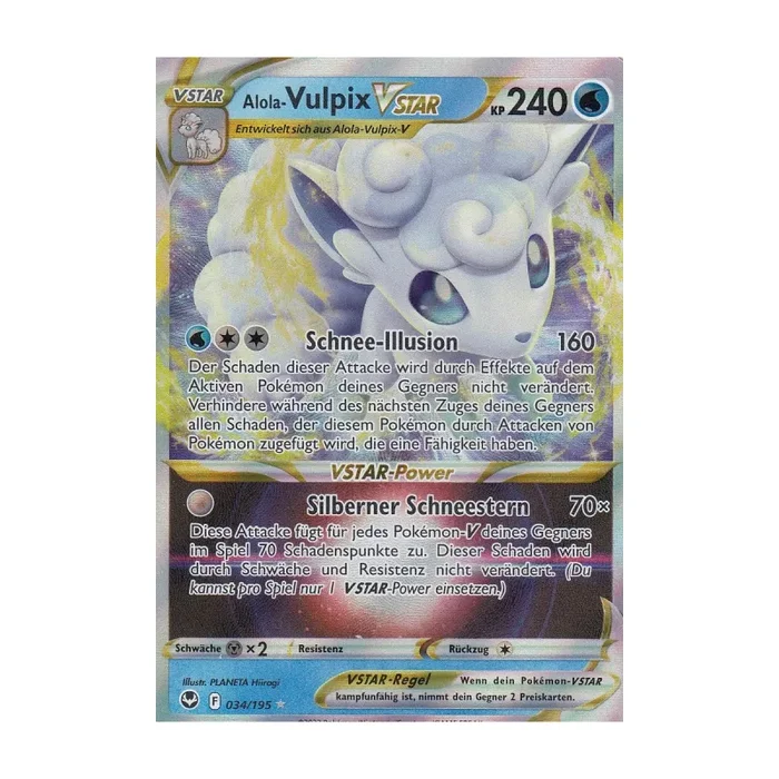 Vulpix Vstar 034/195 Dünn Keine Steuer