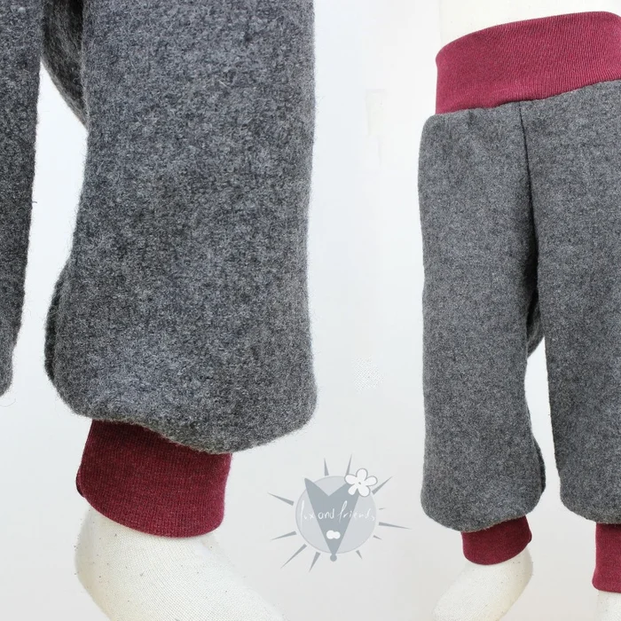 warme Wollhose für Kinder, gemütliche Winterhose aus Wollwalk, Kinderhose aus Schurwolle, wächst lange mit