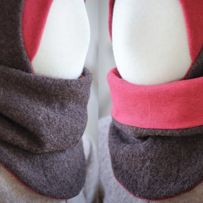 warmer Woll-Schlupfschal für Kinder und Babys, zum Wenden, gemütlicher Wollschal, Kinderschal für Herbst und Winter